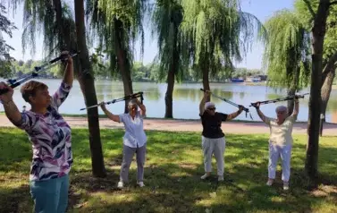 Zajęcia z pielęgniarką środowiskową i Nordic Walking