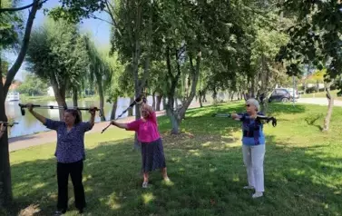 Zajęcia z pielęgniarką środowiskową i Nordic Walking