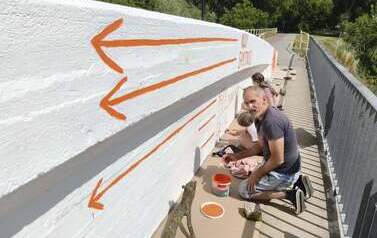 Mural na małym moście